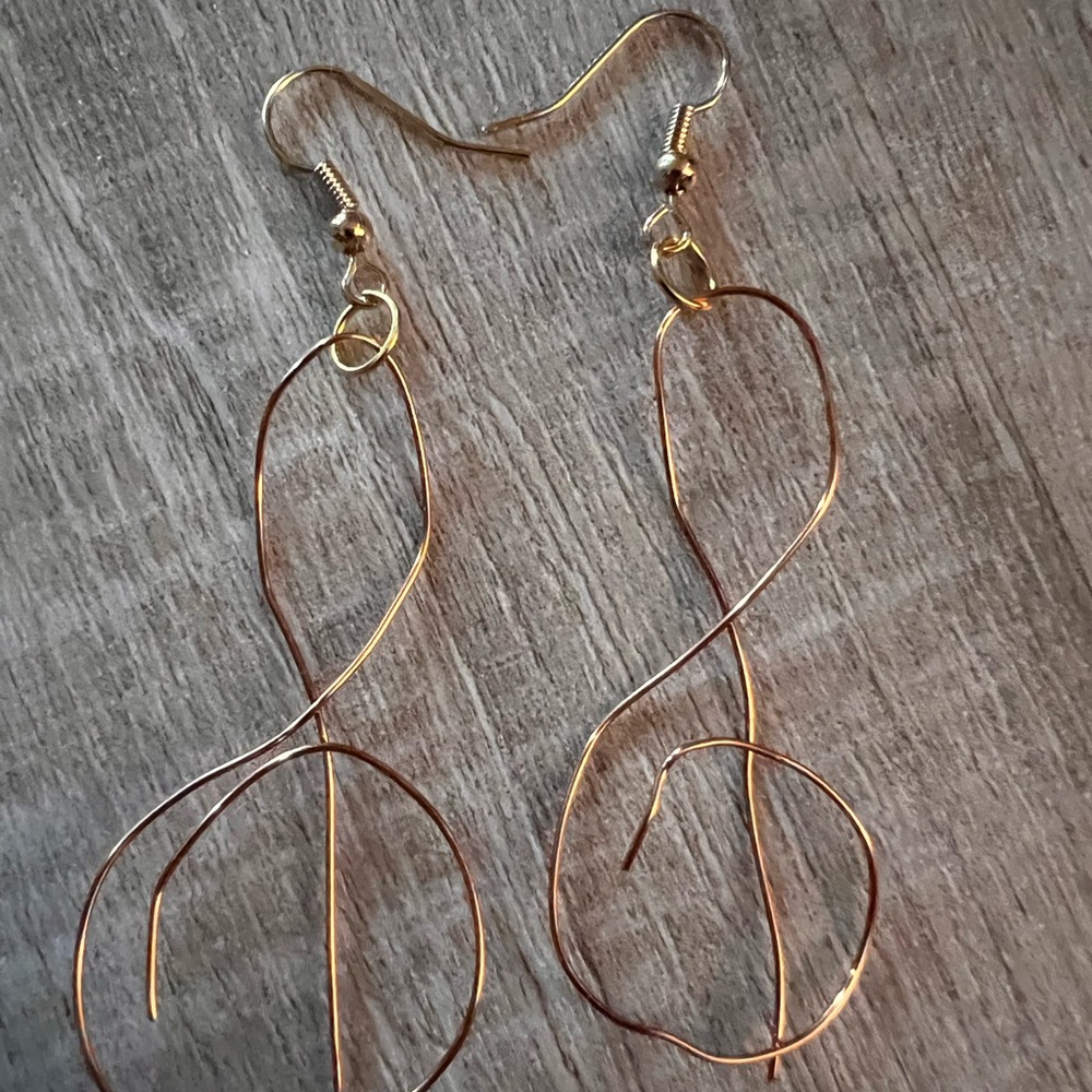 Music note earrings